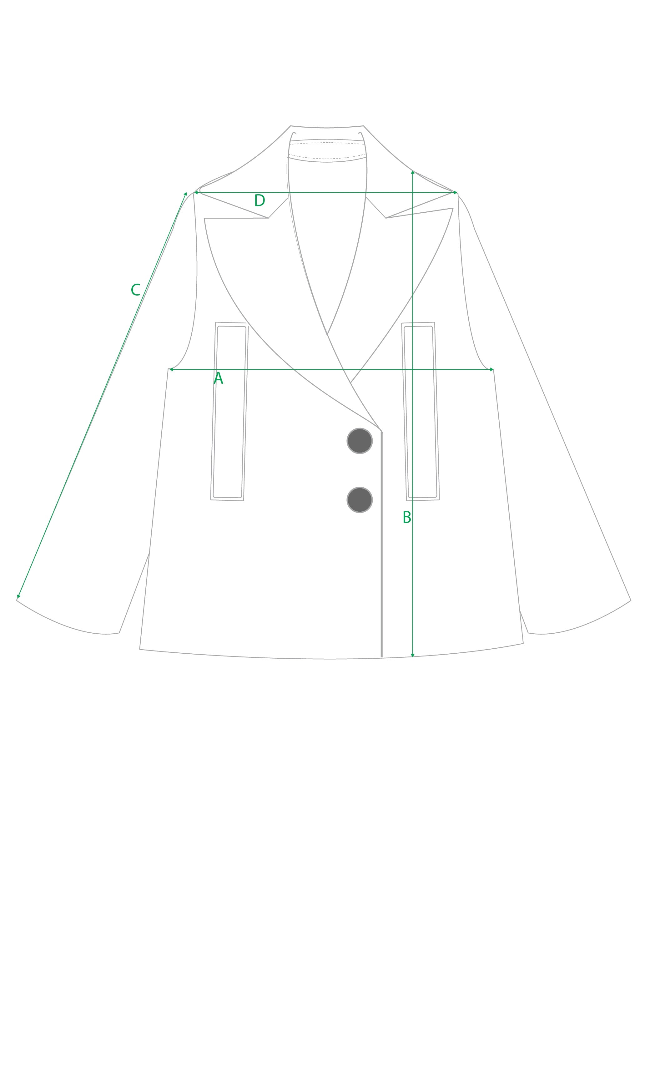 Size guide for Coat group 2