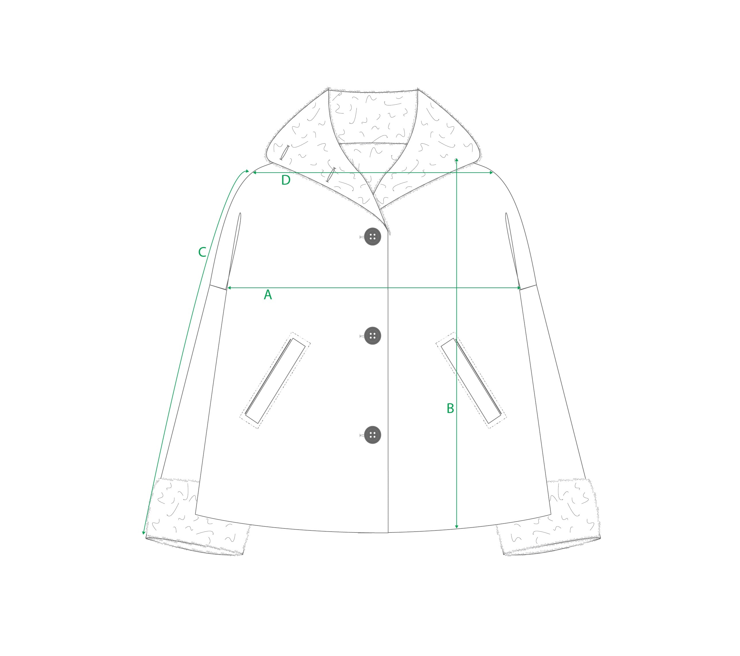 Size guide for Jacket group 4