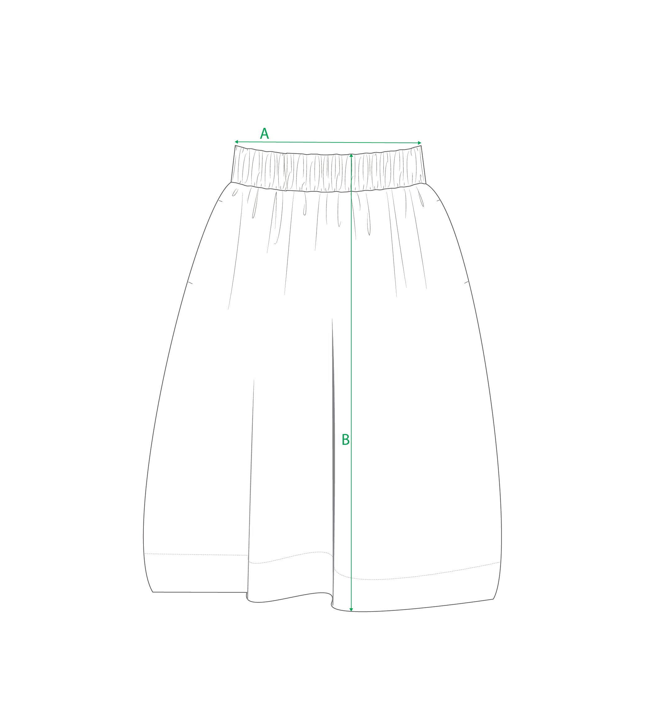 Size guide for Skirt Group 2